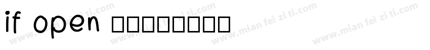 if open 粉圓字体转换